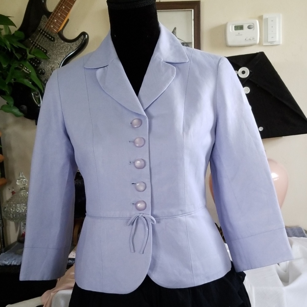 Linen lavender Blazer, Sz 4P